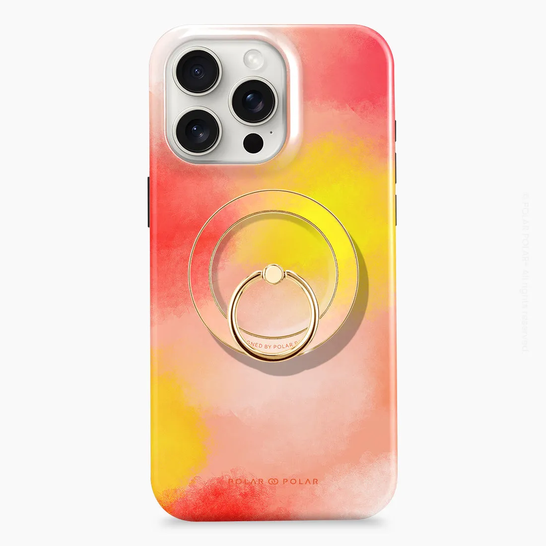 Clouds in Fall - Golden MagSafe Phone Grip and Ring Holder Stand
