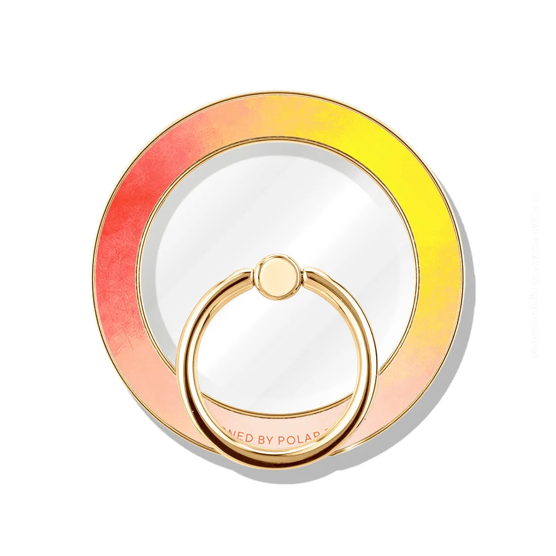 Clouds in Fall - Golden MagSafe Phone Grip and Ring Holder Stand