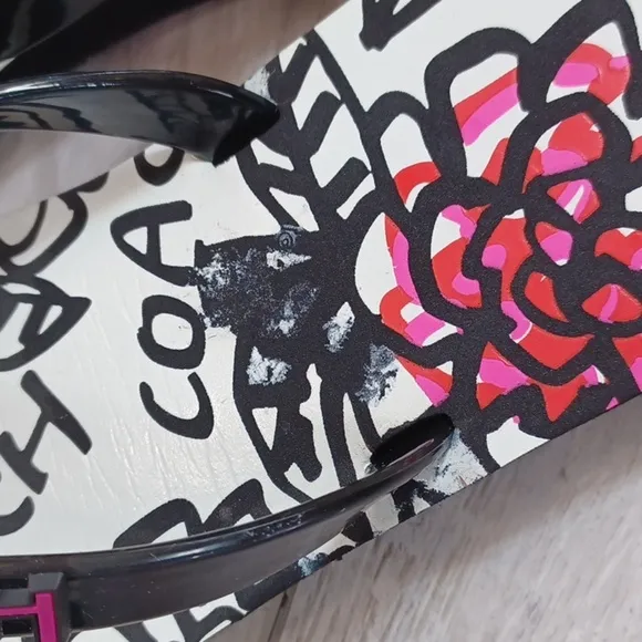 Coach Kerrie Poppy Flip Flops Vintage NIB