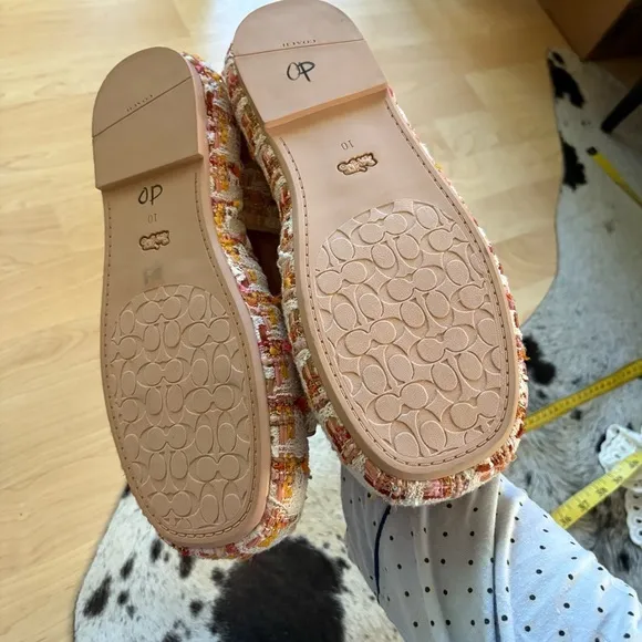 COACH NWOT Tweed‎ Peyton Sandal Preppy Women Size 10