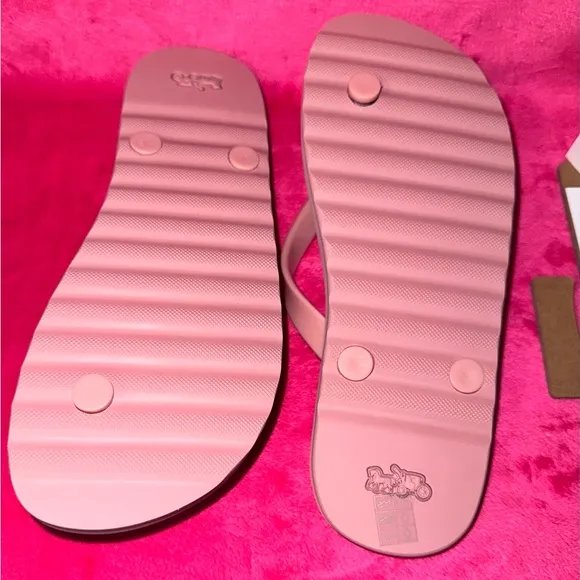 Coach Pink Butterfly Sandals