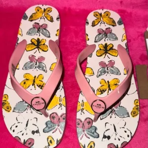 Coach Pink Butterfly Sandals