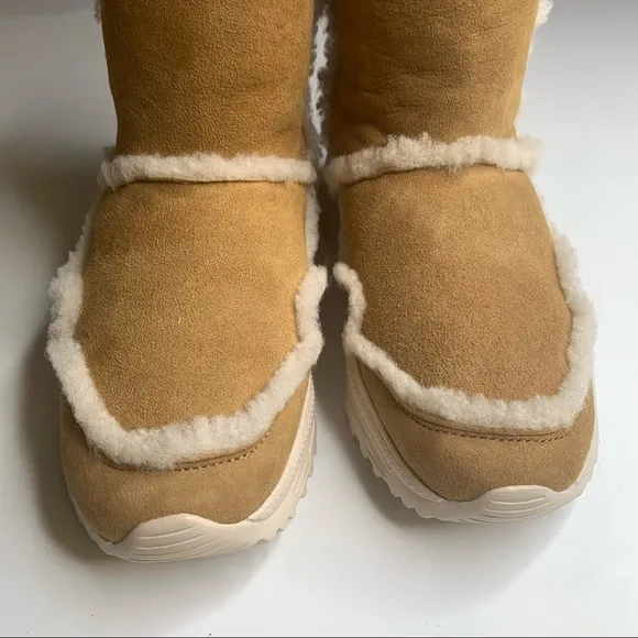 Coach Portia Genuine Shearling Lined Leather Winter Boots Size 6