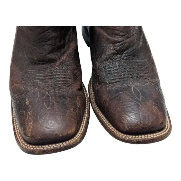 Cody James Men's Brown Buck Western Boots Wide Square Toe Size 12D BCJFA19l31