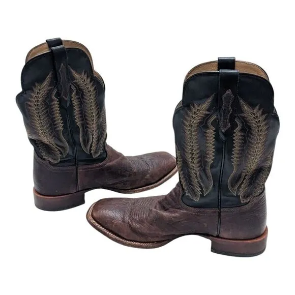 Cody James Men's Brown Buck Western Boots Wide Square Toe Size 12D BCJFA19l31