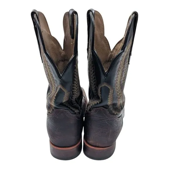 Cody James Men's Brown Buck Western Boots Wide Square Toe Size 12D BCJFA19l31