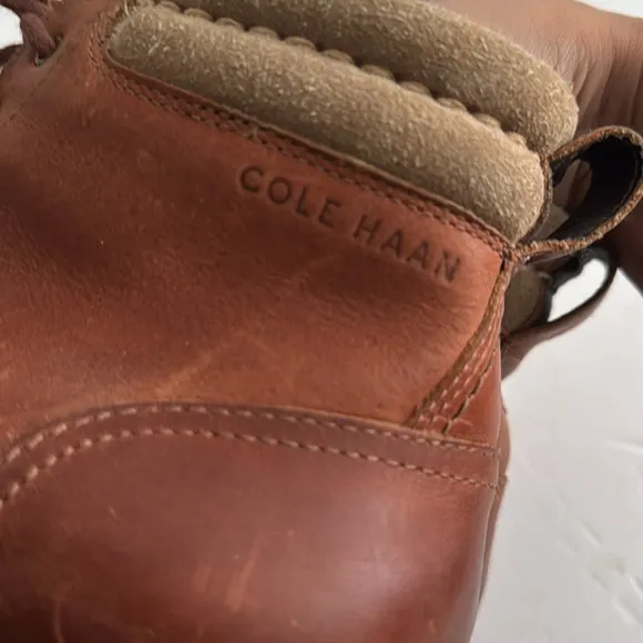 Cole Haan Grantland Lace Up Dress Waterproof Winter Boots Outdoor Ankle