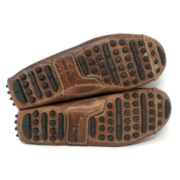 Cole Haan Gunnison Driving Loafer Mens Size 8 Leather Handstitched Moccasin