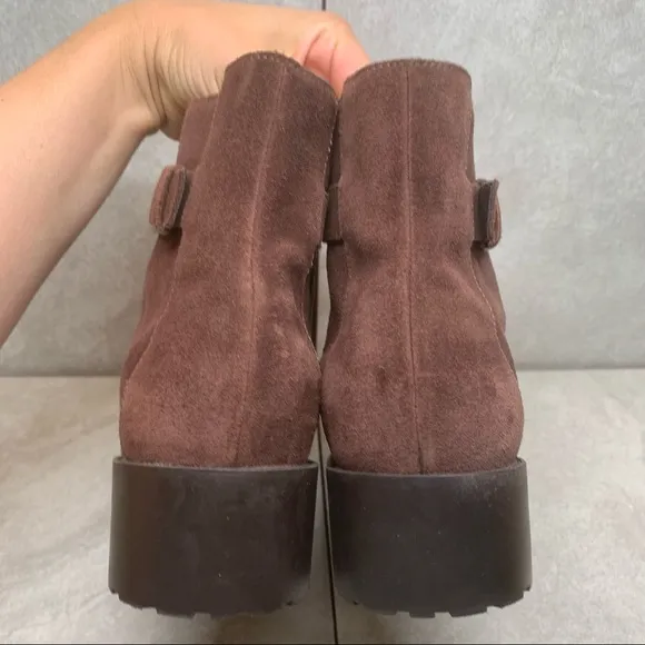 Cole Haan Putnam brown suede ankle boots 11 B