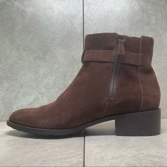 Cole Haan Putnam brown suede ankle boots 11 B