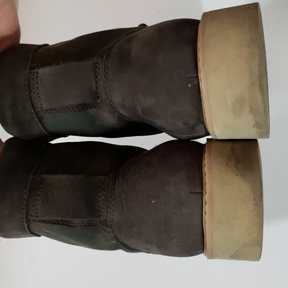 Cole Haan Sueded Textile Camo Light Weight ankle boots size 8