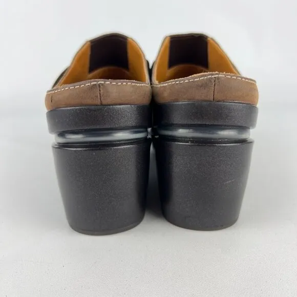 Cole Haan Womens Air Sara Mules Clogs Brown AirNike Wedge Comfort Shoes size 10