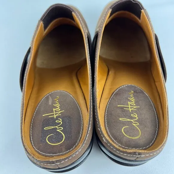 Cole Haan Womens Air Sara Mules Clogs Brown AirNike Wedge Comfort Shoes size 10