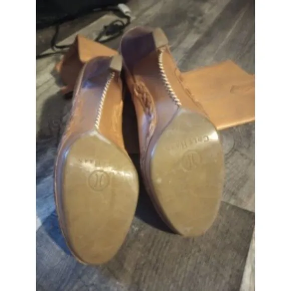 Cole Haan Women's Size 6.5B Tan Colored Long Heeled Leather Boots