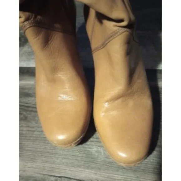 Cole Haan Women's Size 6.5B Tan Colored Long Heeled Leather Boots