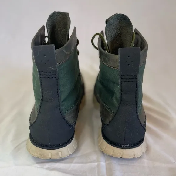 Cole Haan Zerogrand Tall Green Leather Boots N2157* Men's Size 8M
