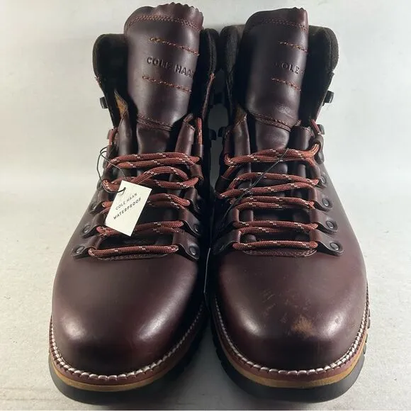 Cole Haan Zerogrand Hiker Mens Leather Waterproof Boots Brown Size 10 M