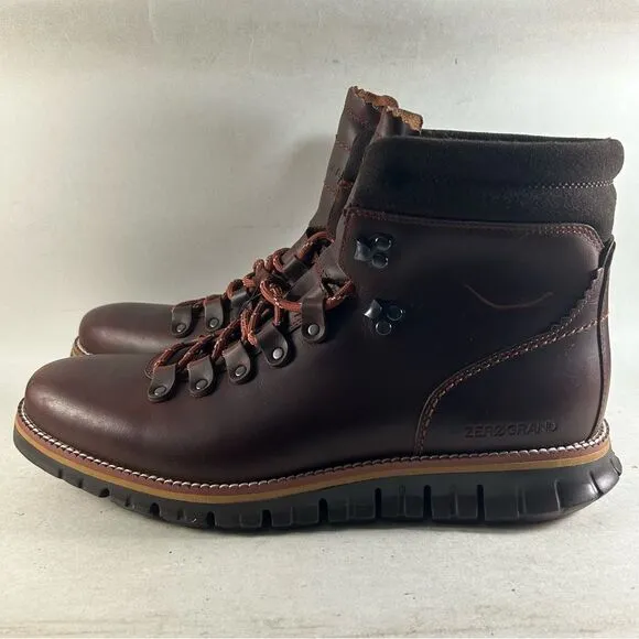 Cole Haan Zerogrand Hiker Mens Leather Waterproof Boots Brown Size 10 M