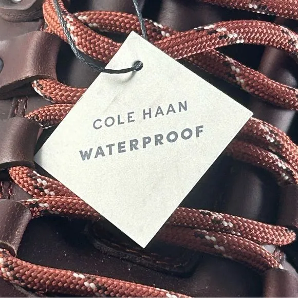 Cole Haan Zerogrand Hiker Mens Leather Waterproof Boots Brown Size 10 M