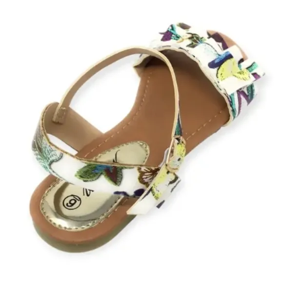 Colorful Ruffle Sandals Sz 7