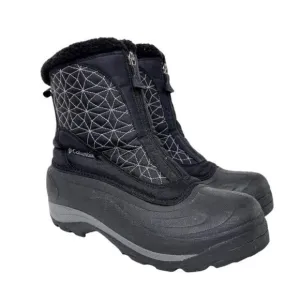 Columbia Cascadian Black Textile Rubber Snowflake Lined Cold Winter Boots 9.5