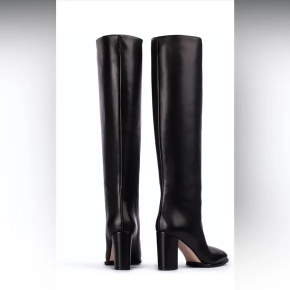 Comfort Round Toe Platform Block Heel Knee High Boots Winter Fall Dressy Pull On
