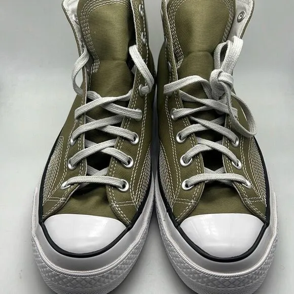 Converse Chuck 70 Multi-Stitch Hi Shoes A07435C Mossy Sloth Green NWB Men 11.5