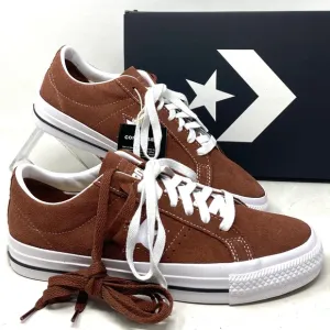 Converse One Star Pro OX Low Sneakers Brown Suede For Men's Casual Shoes A02945C