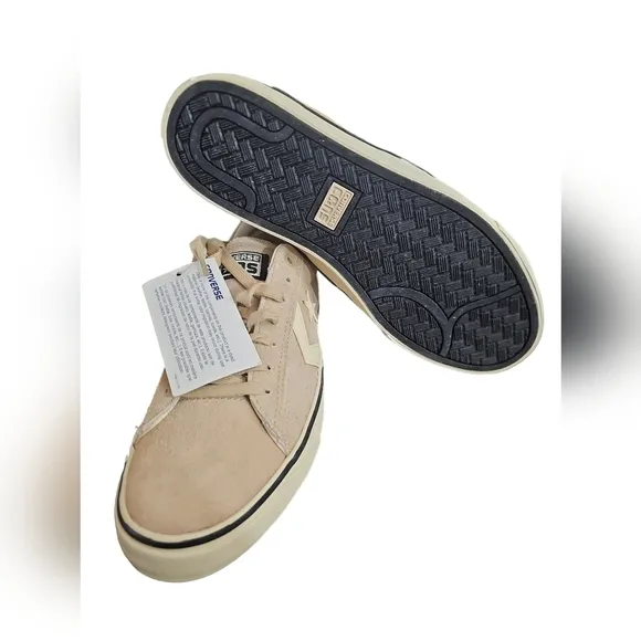 Converse Pro Leather Vulc Low Top Unisex Shoes Suede Hamadan Ivory NIB 9M/10.5W