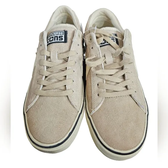 Converse Pro Leather Vulc Low Top Unisex Shoes Suede Hamadan Ivory NIB 9M/10.5W