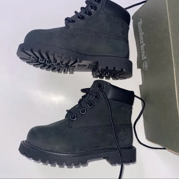 COPY - NIB Toddlers Timberland Premium Black Nubuck Waterproof Boots Size 5