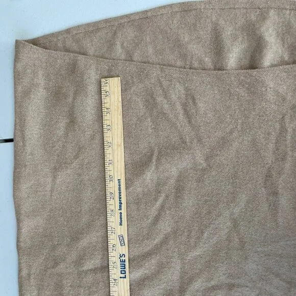 COS‎ T-Shirt Sweater Dress Oversized Fit High-Low Hem Merino Wool Beige W EUR S