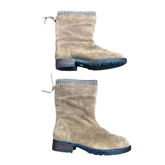 Cougar Brown Mid Ankle Fleece and Sweater Lined Waterproof Boots Size 8