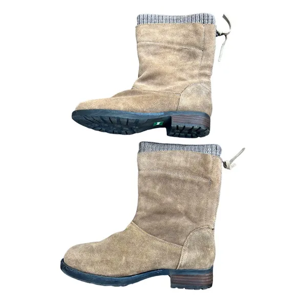 Cougar Brown Mid Ankle Fleece and Sweater Lined Waterproof Boots Size 8