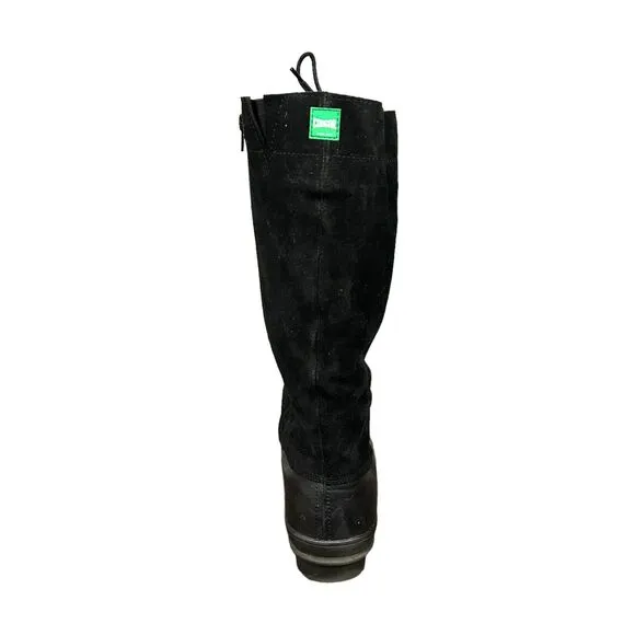 Cougar PORTICO Womens 11 M Tall Winter Boots Waterproof Leather Lace Up Black