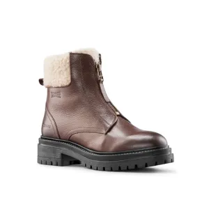 Cougar Women Zip Cold Weather Booties Brown Size 6 240363