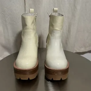 Cream Ankle Boots