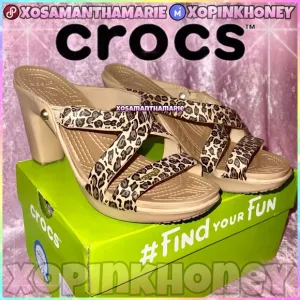 Crocs Leopard Heels ✨