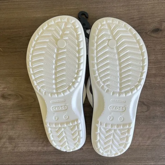 Crocs Unisex Crocband Flip White Sandal Size 9 or 7 #B34105