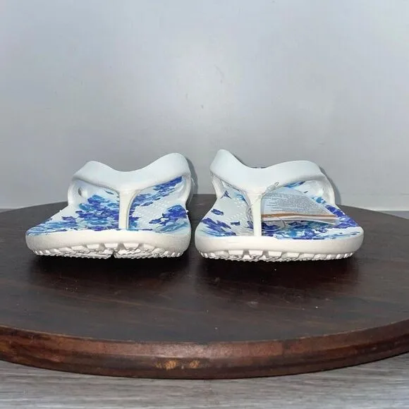 Crocs Women's 6 Kadee II Printed Seasonal Floral Graphic Flip Flop Sandal 206097
