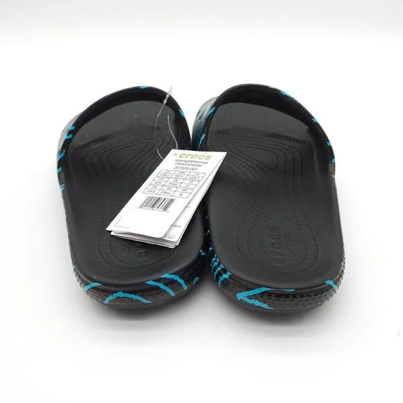 Crocs x Ron‎ English Classic Slide (Mens 9 Womens 11) Sandals Flip Flops Black
