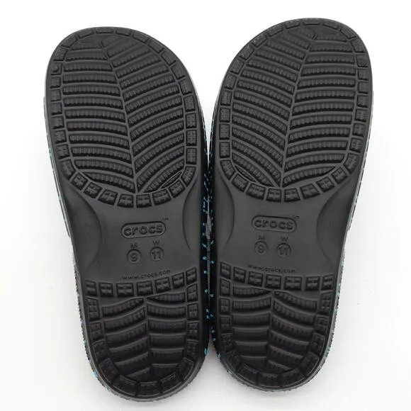 Crocs x Ron‎ English Classic Slide (Mens 9 Womens 11) Sandals Flip Flops Black