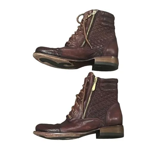 Cuadra Leather Ankle Boots Size 9