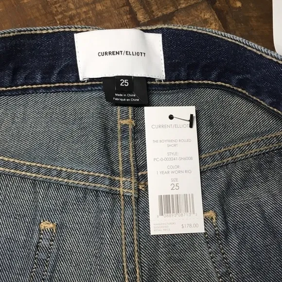 CURRENT Elliott Shorts size 25 NWT