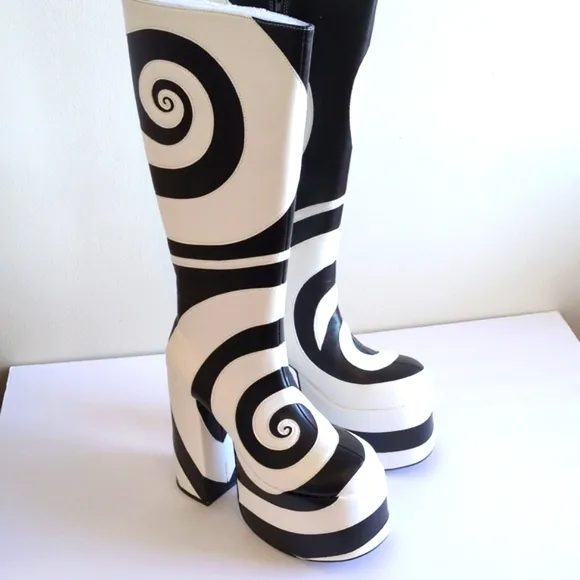 Current Mood Swirl Applique Platform Boots