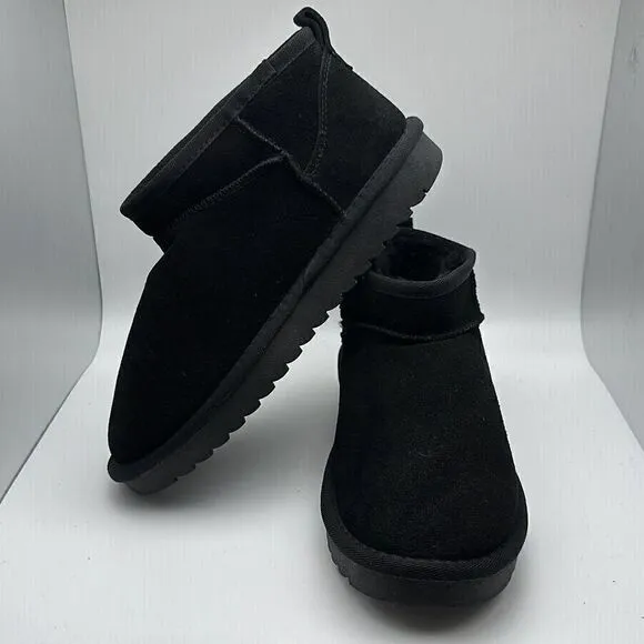 CUSHIONAIRE Women's pull on boot 8 WIDE BLACK