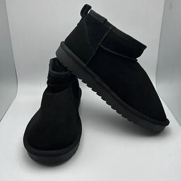 CUSHIONAIRE Women's pull on boot 8 WIDE BLACK