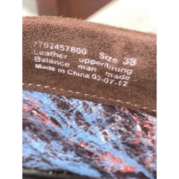 Dansko Brown Suede Ankle Boots With Studded Details &amp; Buckle Accent Size 38