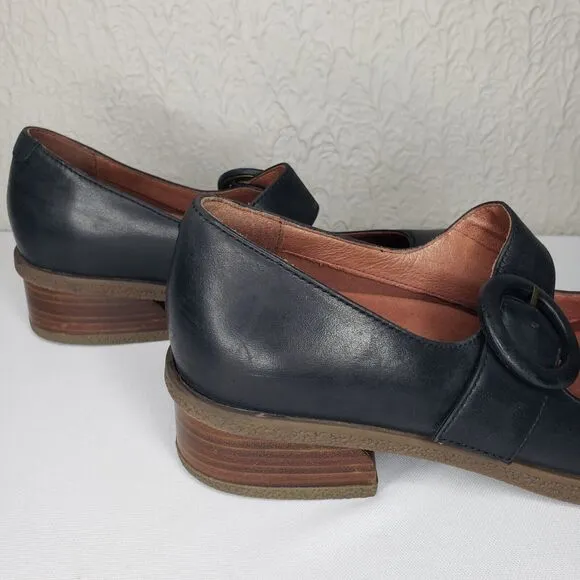 Dansko Mary Jane Brandy Shoes Black Leather Waterproof Womens Size EU 40 US 10