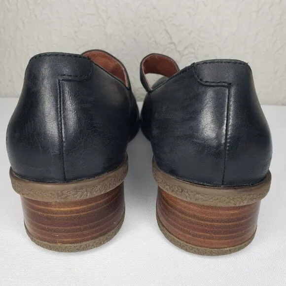 Dansko Mary Jane Brandy Shoes Black Leather Waterproof Womens Size EU 40 US 10
